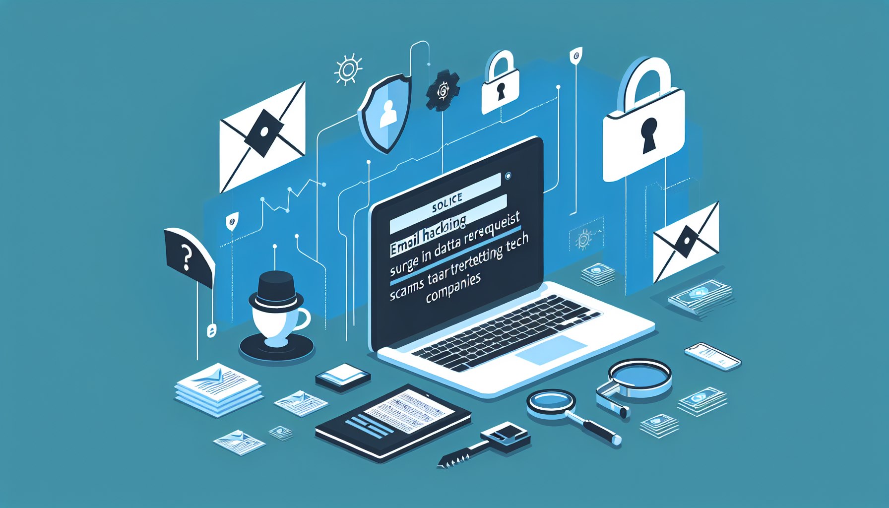 경찰 이메일 해킹, 기술 기업 대상 데이터 요청 사기 급증